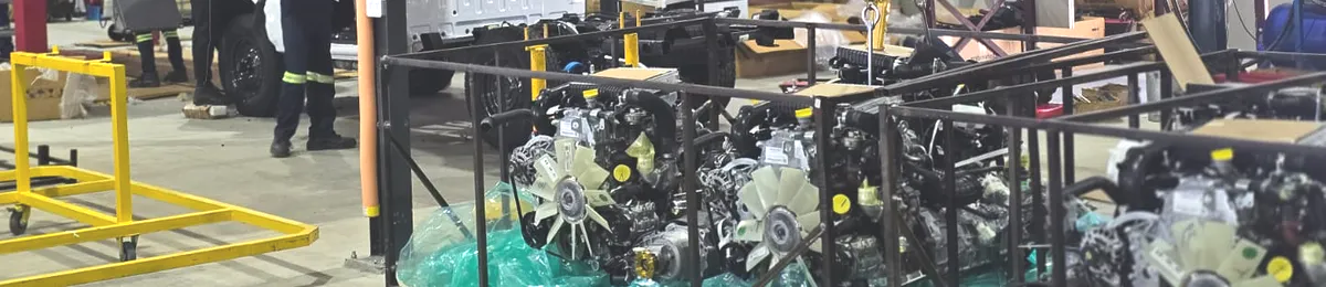 aerial view of vehicles in parking area