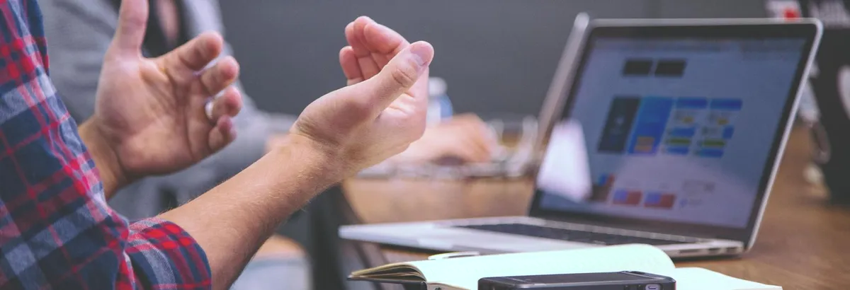 men and women having a meeting